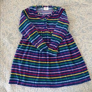 Colorful Striped Long Sleeve Dress